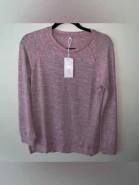 Light Pink Heather Raglan Crewneck Sweatshirt